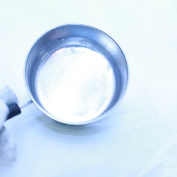 Revere Ware 1801 Copper Bottom 1/2 Cup Measuring Cup - Mini Saucepan 1/4 & 1/2 - Picture 5 of 8